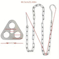 Trépied BBQ Camping en Inox – Support Suspendu Démontable pour Feu de Camp et Marmite