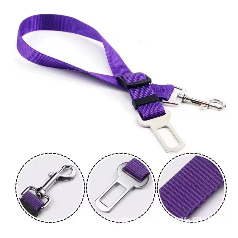 Ceinture de sécurité réglable pour chien en voiture – Harnais nylon résistant universel