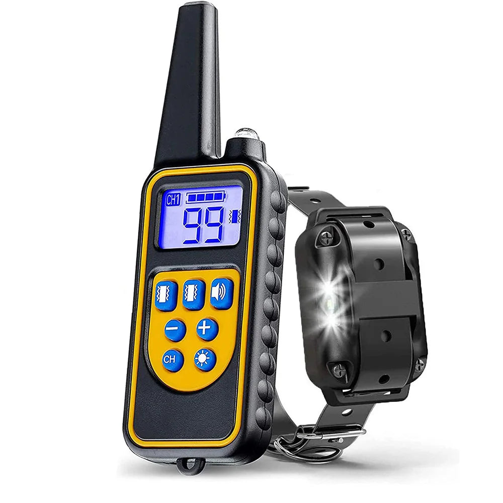 Collier de Dressage Électrique pour Chien – Télécommande, Étanche, Rechargeable