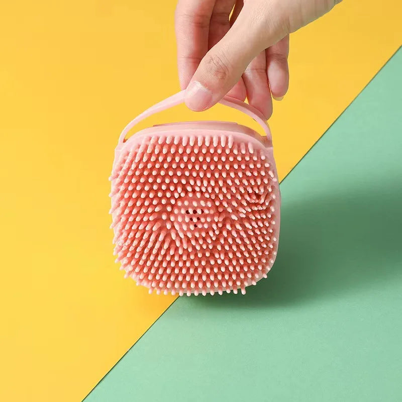 Brosse de bain en silicone pour chien et chat – Gant de massage doux pour la toilette