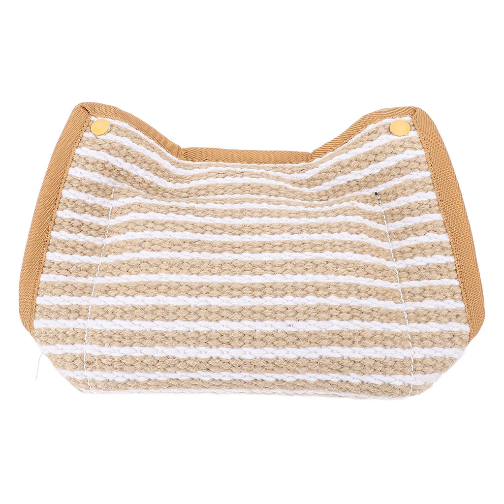 Coussin de Morsure pour Dressage Chien – Manchon Jute Résistant avec Poignées pour Entraînement