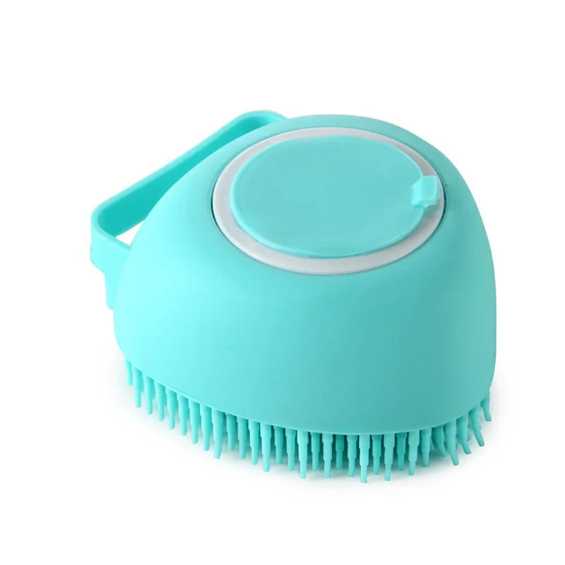 Brosse de bain en silicone pour chien et chat – Gant de massage doux pour la toilette