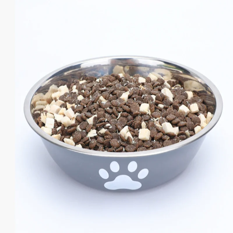 Gamelle en inox grande capacité pour chien et chat – Antidérapante, anti-rouille, double couche, adaptée aux chiots