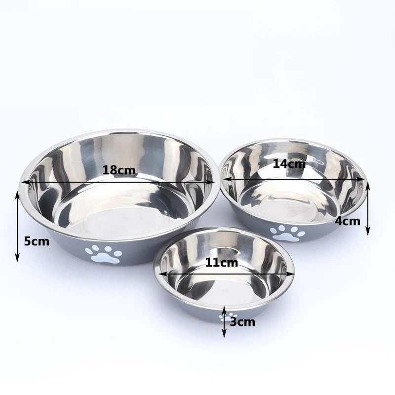 Gamelle en inox grande capacité pour chien et chat – Antidérapante, anti-rouille, double couche, adaptée aux chiots