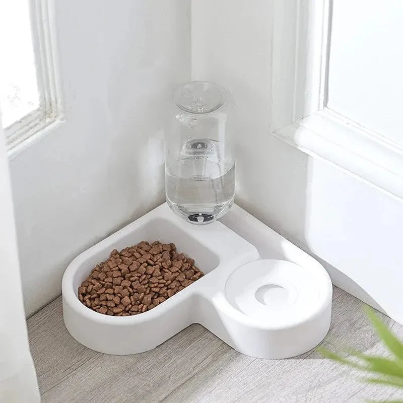 Gamelle automatique 2-en-1 pour chien et chat – Distributeur d’eau et nourriture multifonction