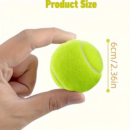 Balle de Tennis en Caoutchouc pour Chien – Jouet Interactif Haute Élasticité Sans Pile