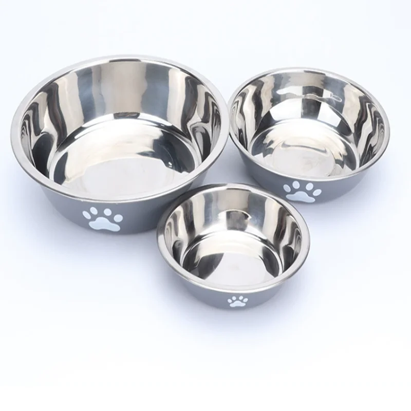 Gamelle en inox grande capacité pour chien et chat – Antidérapante, anti-rouille, double couche, adaptée aux chiots