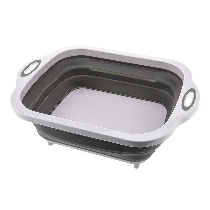 Évier pliable et planche à découper pour caravane et camping-car – Panier égouttoir portable