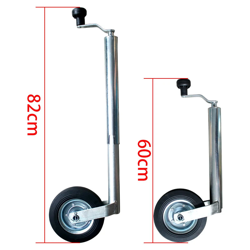Vérin de remorque avec pince pour caravane – Roue jockey 48mm, capacité 150kg