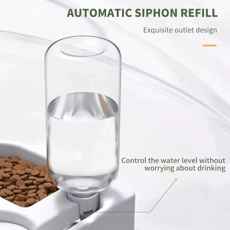 Gamelle automatique 2-en-1 pour chien et chat – Distributeur d’eau et nourriture multifonction
