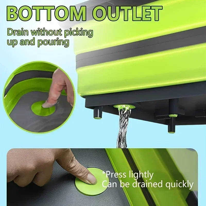 Évier pliable et planche à découper pour caravane et camping-car – Panier égouttoir portable