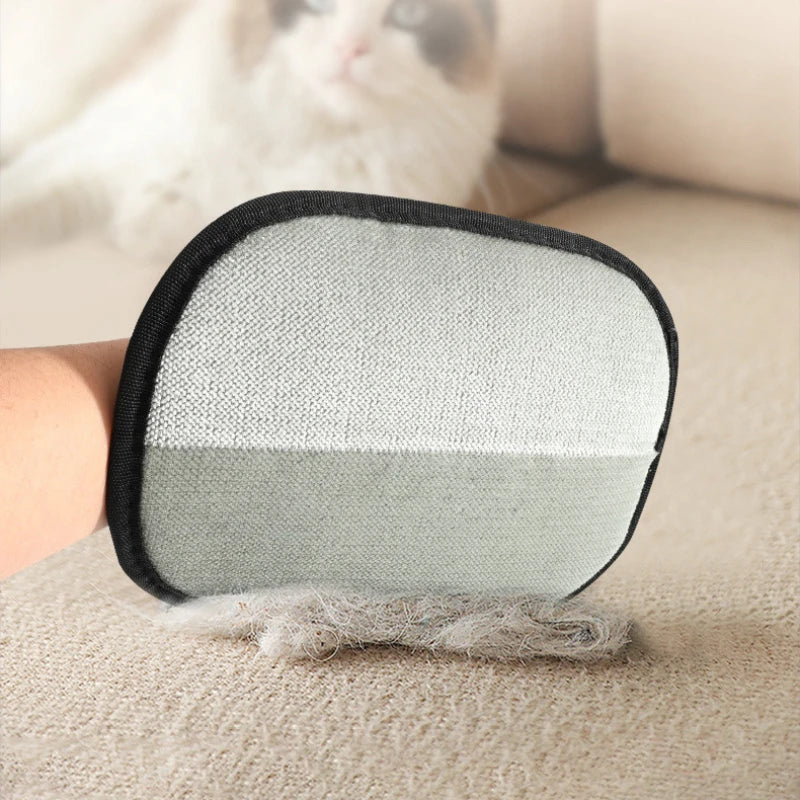 Gants de toilettage double face pour chat et chien – Brosse anti-poils et nettoyage