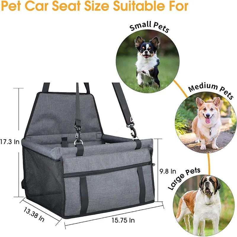 Housse de siège auto pliable pour chien et chat – Hamac de voyage sécurisé et respirant