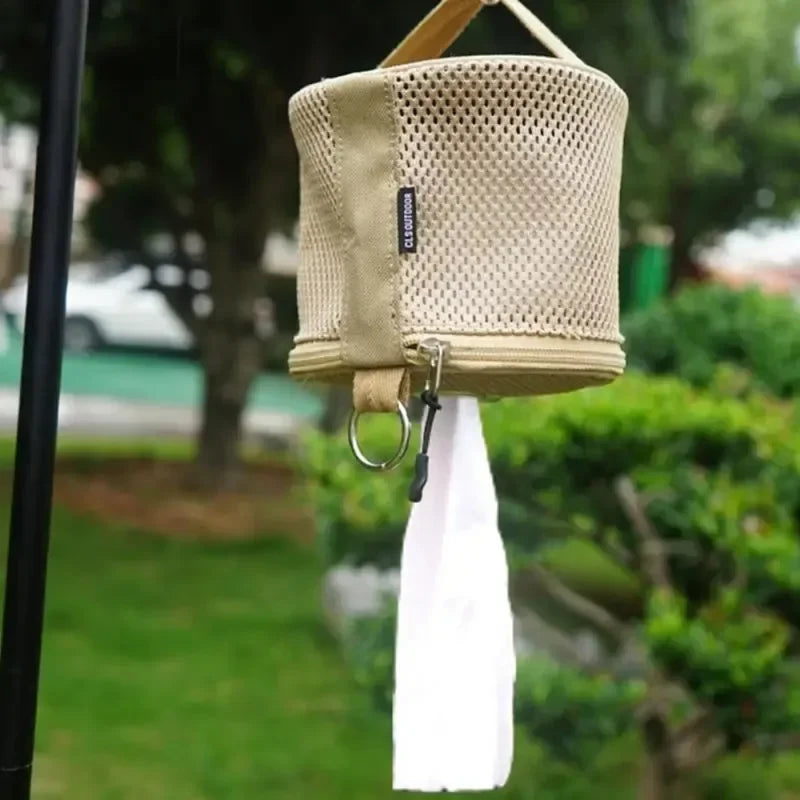 Porte-Papier WC Camping – Distributeur Suspendu Étanche avec Crochet pour Tente et Caravane