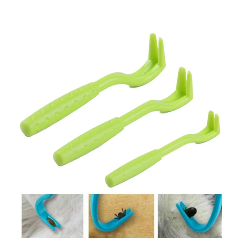 Kit anti-puces et anti-tiques pour chien et chat – Lot de 3 crochets extracteurs (v2)