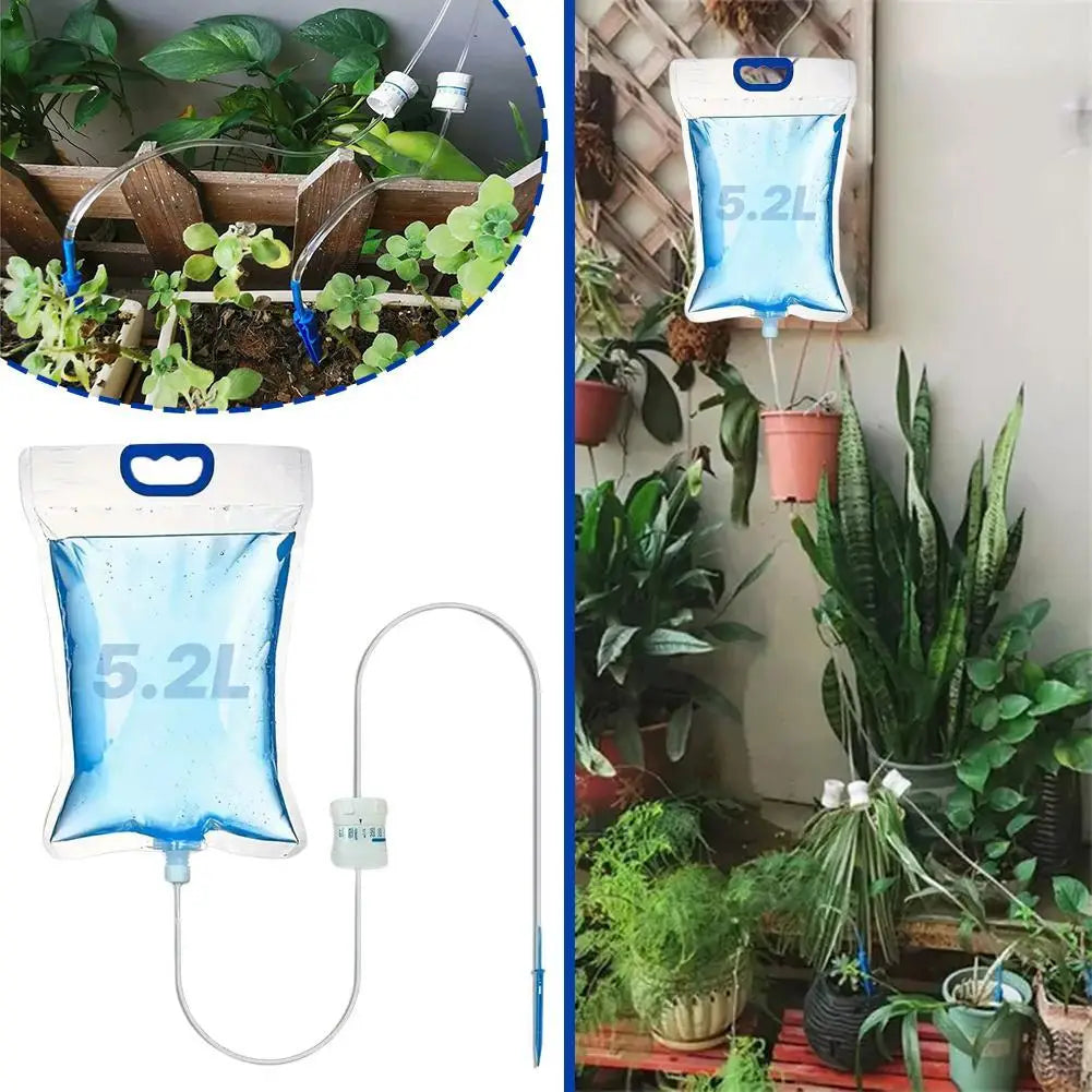 Sac d'Arrosage Automatique 5,2L – Système d'Irrigation Réglable Grande Capacité pour Jardin