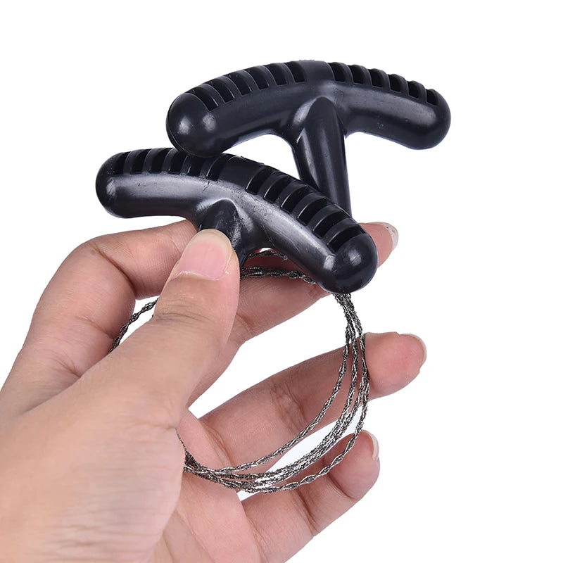 Scie à Fil en Acier pour Survie et Camping – Scie Portable Manuelle Pliable