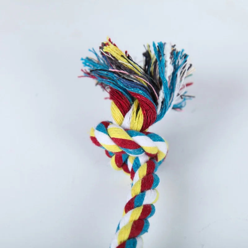 Corde à double nœud pour chien et chat – Jouet à mâcher en coton résistant