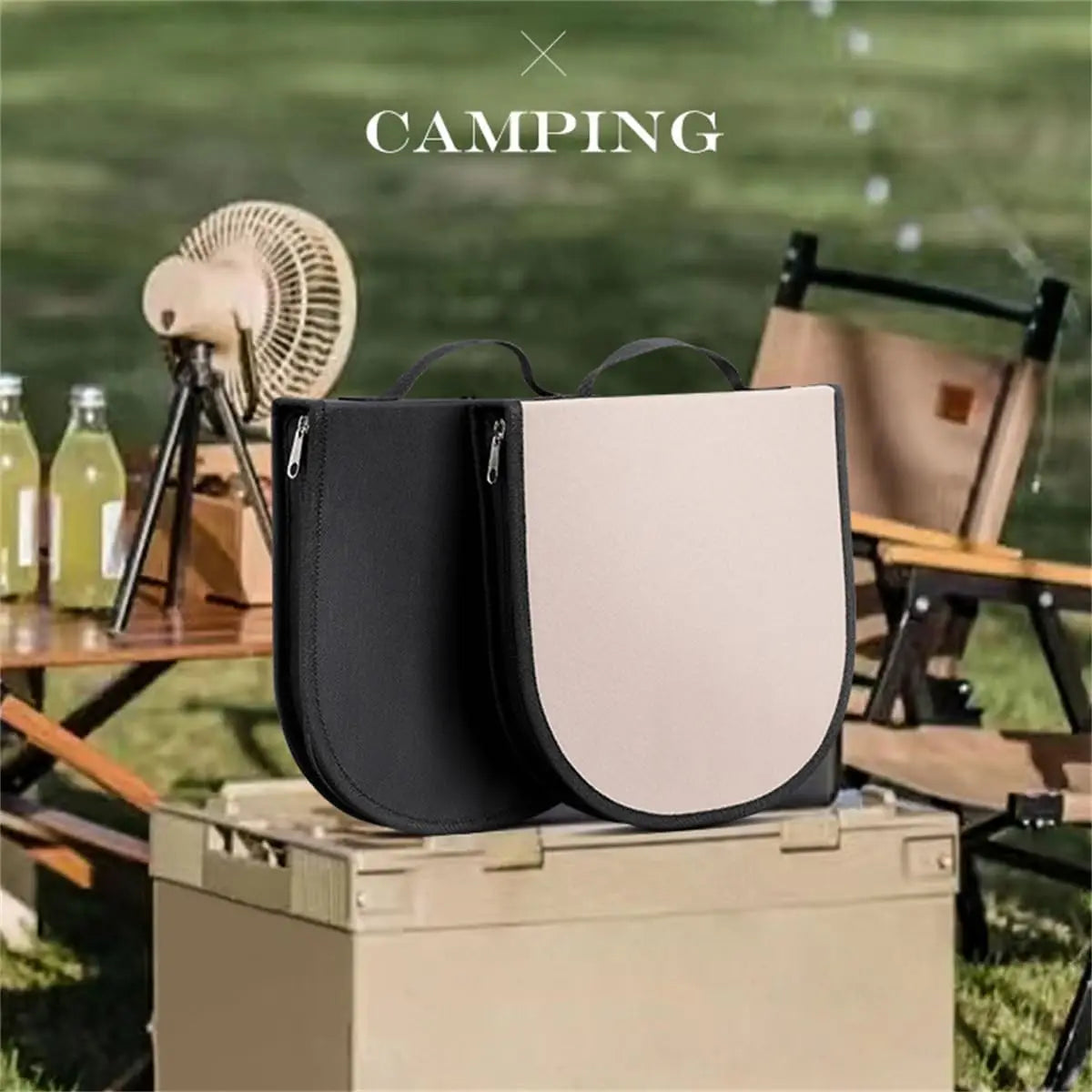 Organisateur d'Ustensiles de Cuisine pour Camping – Sac de Rangement Couverts Voyage
