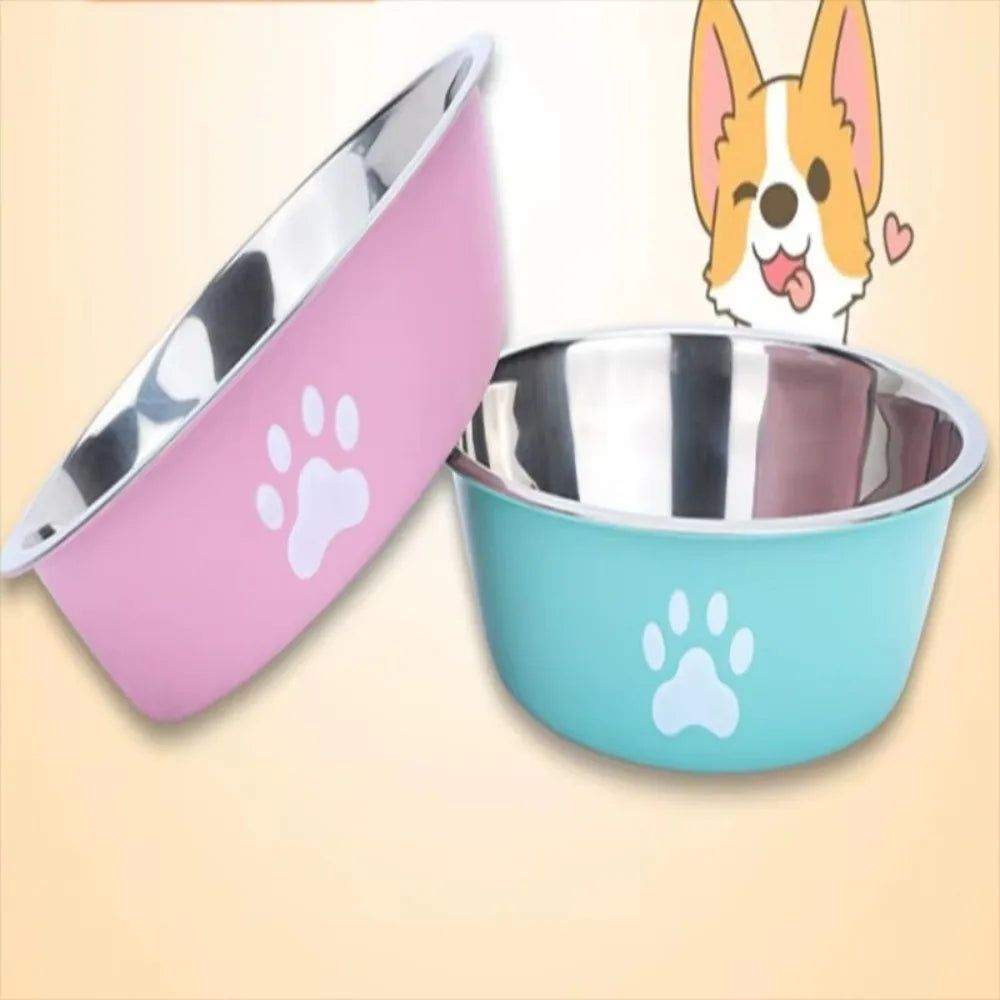 Gamelle Grande Capacité en Inox pour Chien et Chat – Antidérapante, Anti-rouille, Double Couche