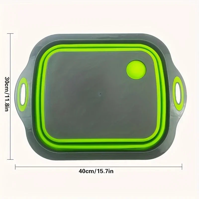 Évier pliable et planche à découper pour caravane et camping-car – Panier égouttoir portable