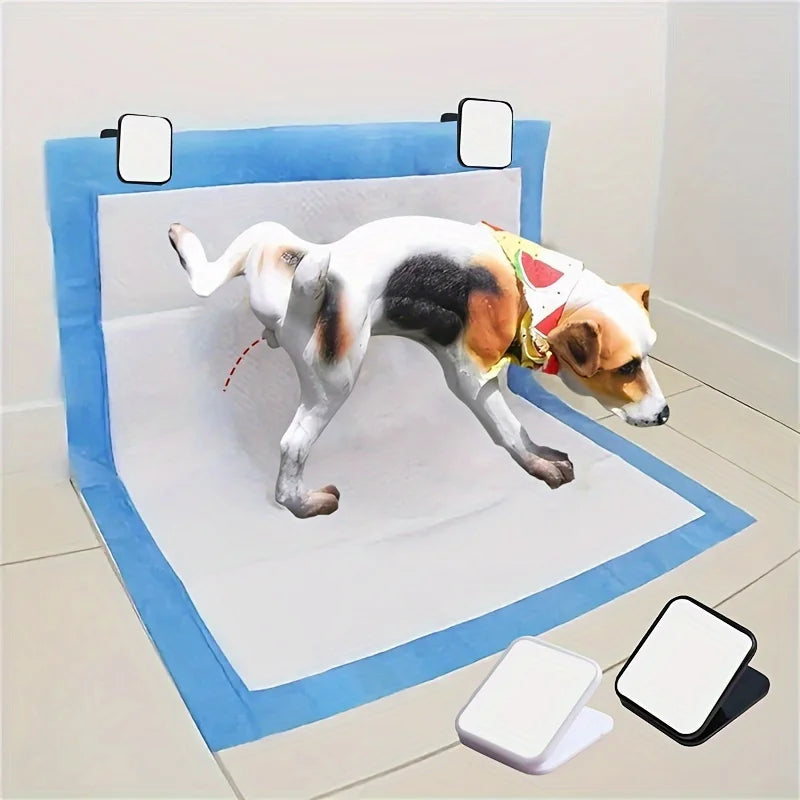 Lot de 3 supports muraux pour tapis absorbant chien – Fixation adhésive sans charge