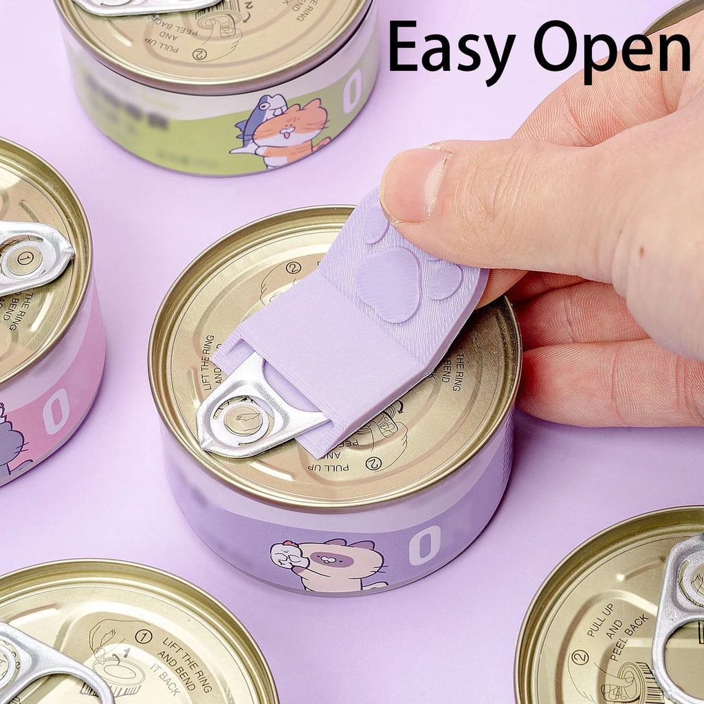 Ouvre-boîte en forme de patte de chat – Accessoire cuisine ergonomique pour aliments en conserve