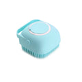 Brosse de bain en silicone avec distributeur de shampooing pour chien et chat