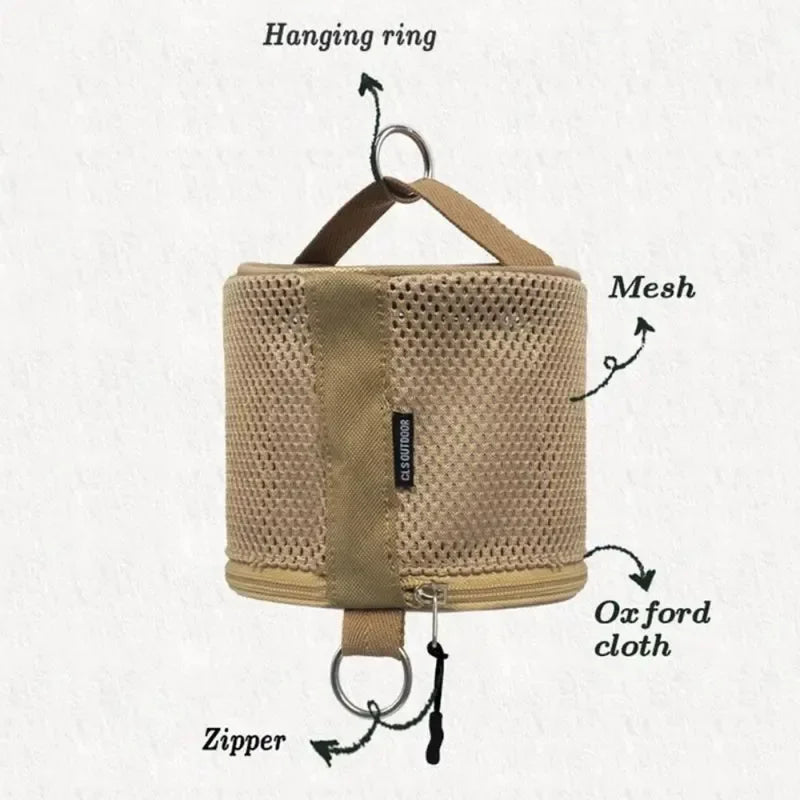 Porte-Papier WC Camping – Distributeur Suspendu Étanche avec Crochet pour Tente et Caravane