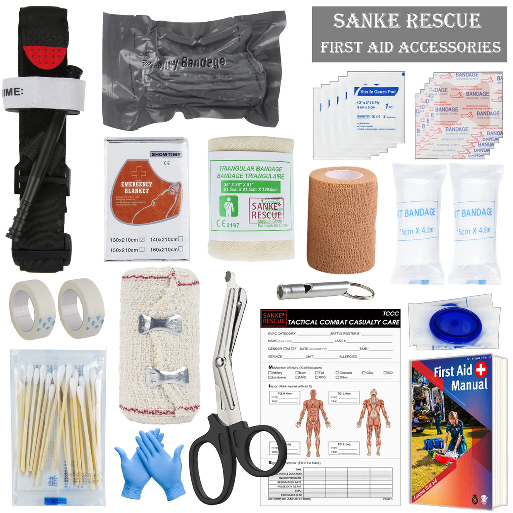 Kit de Survie Complet IFAK – Trousse de Premiers Secours Militaire pour Camping et Randonnée