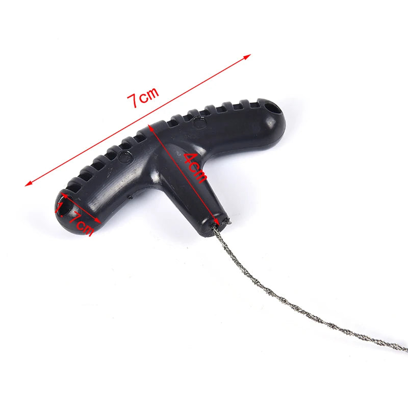 Scie à Fil en Acier pour Survie et Camping – Scie Portable Manuelle Pliable
