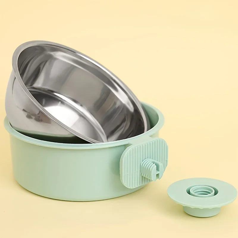 Gamelle suspendue pour cage de chien – Bol amovible anti-renversement avec support, 250/450/650ml